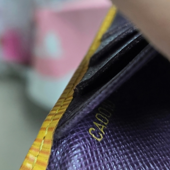 Louis Vuitton Yellow Epi Portefeuille Tresor Leather Trifold Wallet ( GREAT COND - Picture 14 of 14